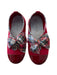 A Red Flats from Jacadi in size 6T for girl. (Front View)