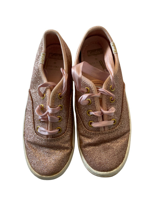 A Pink Sneakers from Keds x Kate Spade in size 5T for girl. (Front View)