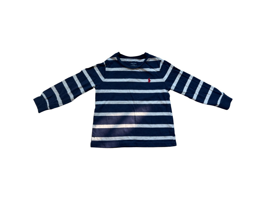 A Blue Long Sleeve T Shirts from Ralph Lauren in size 12-18M for neutral. (Front View)