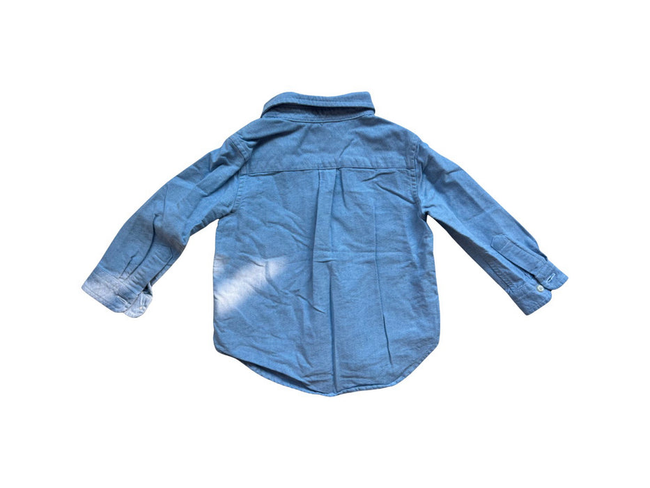 A Blue Long Sleeve Shirts from Ralph Lauren in size 2T for boy. (Back View)