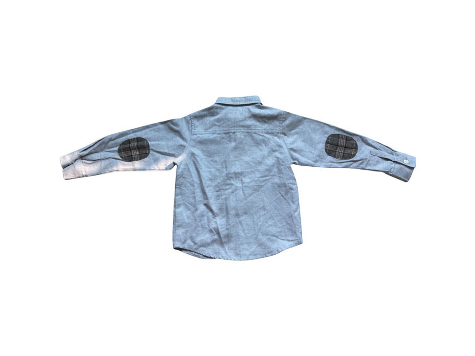 A Grey Long Sleeve Shirts from Chickeeduck in size 2T for boy. (Back View)