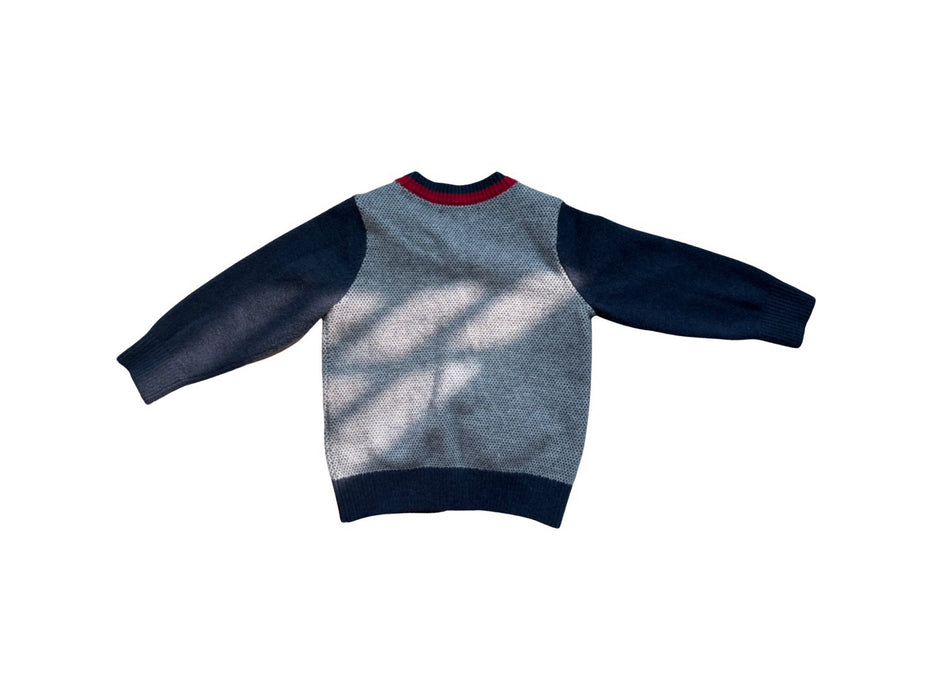 A Navy Cardigans from Chickeeduck in size 2T for boy. (Back View)