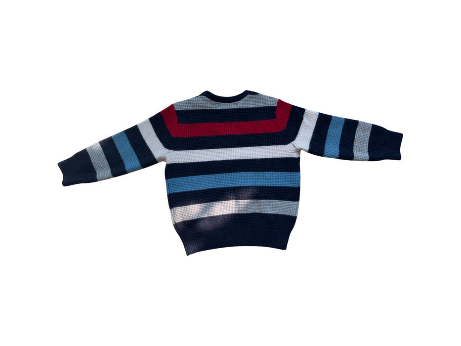 A Navy Knit Sweaters from Chickeeduck in size 2T for boy. (Back View)