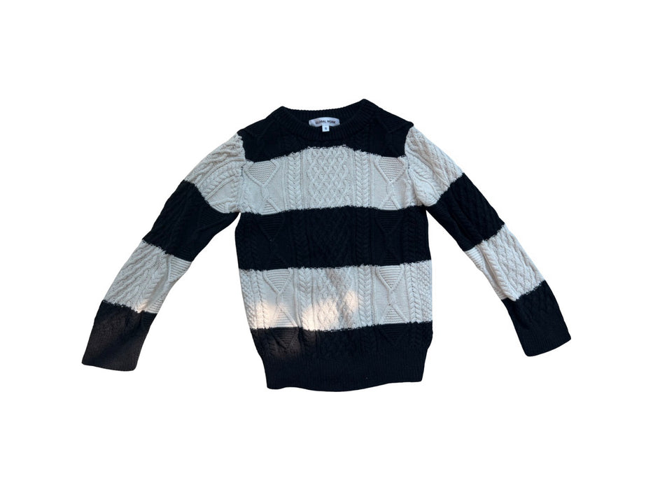 A Black Knit Sweaters from Global  Work in size 2T for girl. (Front View)