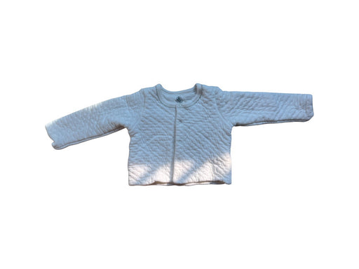 A White Lightweight Jackets from Petit Bateau in size 6-12M for girl. (Front View)