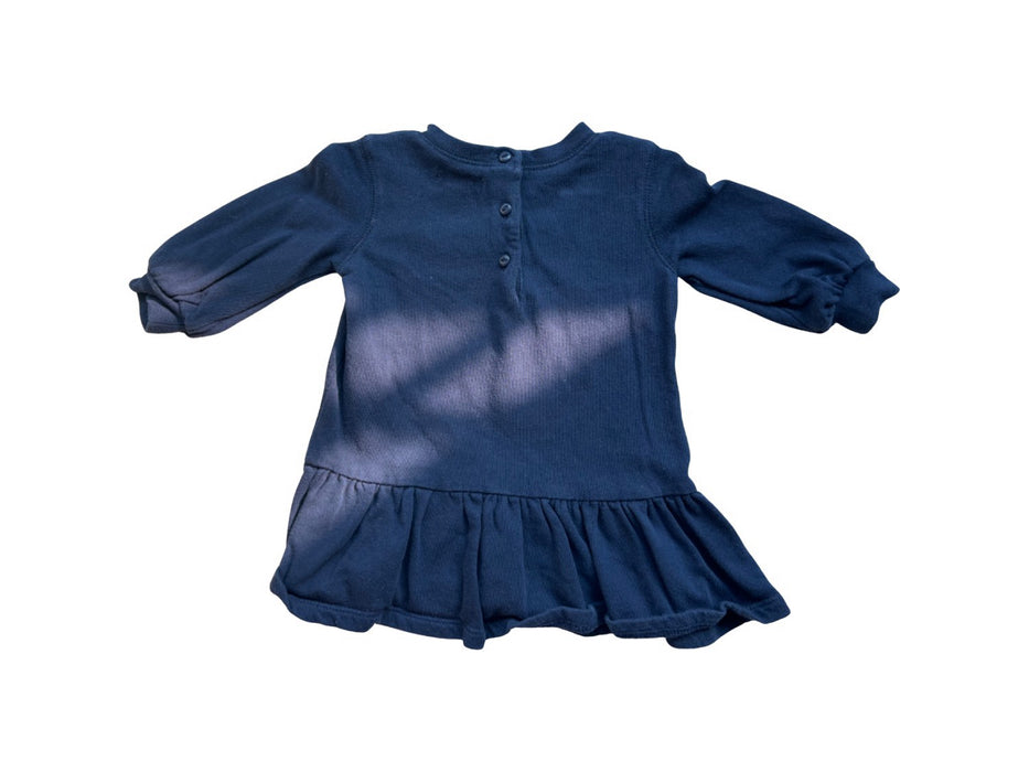 A Navy Long Sleeve Dresses from Ralph Lauren in size 3-6M for girl. (Back View)