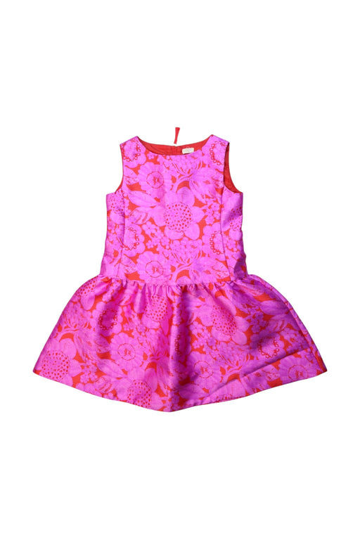 A Pink Sleeveless Dresses from Crewcuts in size 5T for girl. (Front View)