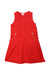 A Red Sleeveless Dresses from Crewcuts in size 5T for girl. (Front View)