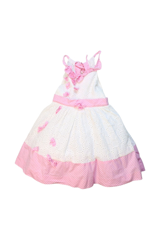 A Pink Sleeveless Dresses from Nicholas & Bears in size 6-12M for girl. (Front View)