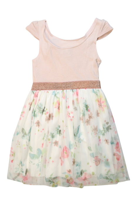 A Multicolour Sleeveless Dresses from Petit Bateau in size 4T for girl. (Back View)
