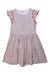 A White Short Sleeve Dresses from Petit Bateau in size 6T for girl. (Front View)