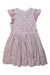 A White Short Sleeve Dresses from Petit Bateau in size 6T for girl. (Back View)