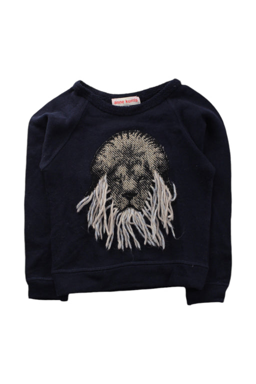 A Navy Crewneck Sweatshirts from Anne Kurris in size 3T for neutral. (Front View)