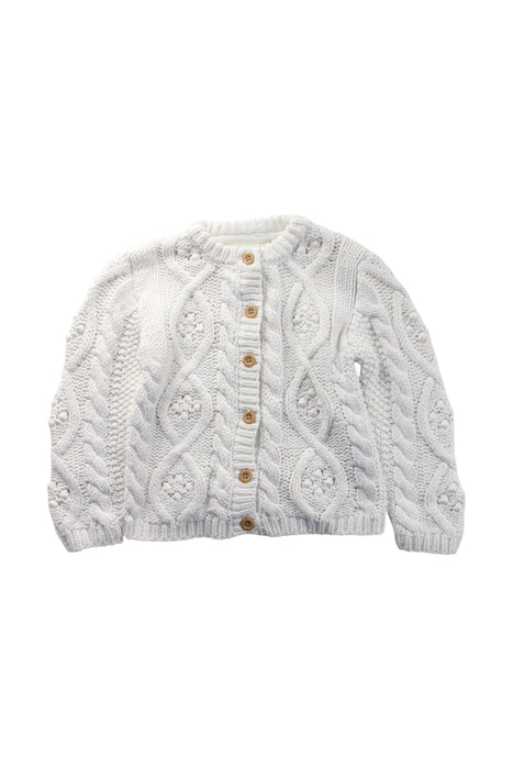 A White Cardigans from Jojo Maman Bébé in size 3T for neutral. (Front View)