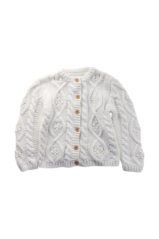 A White Cardigans from Jojo Maman Bébé in size 3T for neutral. (Front View)