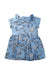 A Blue Short Sleeve Dresses from Mini Rodini in size 2T for girl. (Back View)