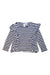 A Navy Long Sleeve Tops from Seed in size 6T for girl. (Front View)