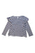 A Navy Long Sleeve Tops from Seed in size 6T for girl. (Back View)