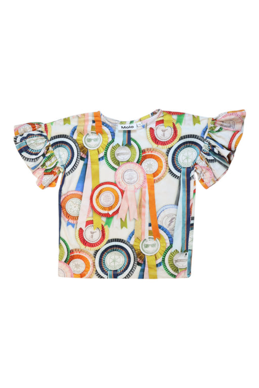A Multicolour Short Sleeve Tops from Molo in size 6T for girl. (Front View)