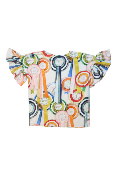 A Multicolour Short Sleeve Tops from Molo in size 6T for girl. (Back View)