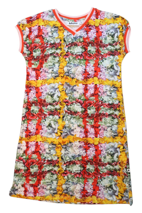 A Multicolour Short Sleeve Dresses from Molo in size 7Y for girl. (Front View)