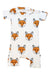 A White Short Sleeve Rompers from Tobias & the Bear in size 0-3M for boy. (Front View)