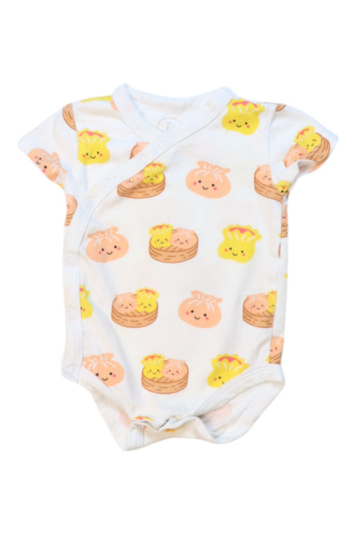 A Multicolour Short Sleeve Bodysuits from The Wee Bean in size 0-3M for neutral. (Front View)