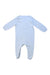 A Blue Long Sleeve Rompers from Purebaby in size 0-3M for boy. (Back View)