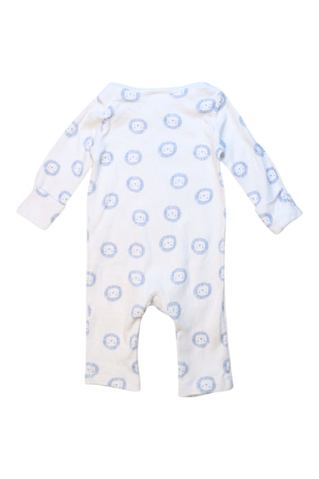 A White Long Sleeve Rompers from The Little White Company in size 3-6M for boy. (Back View)