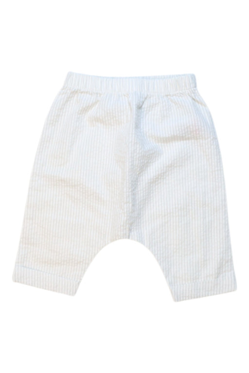 A Blue Casual Pants from The Little White Company in size 0-3M for boy. (Front View)