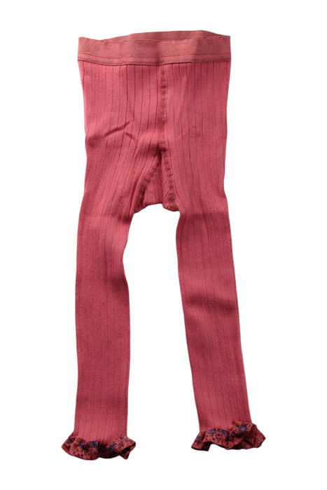 A Pink Tights from Collegien in size 2T for girl. (Front View)