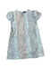 A Silver Short Sleeve Dresses from Velveteen in size 5T for girl. (Front View)