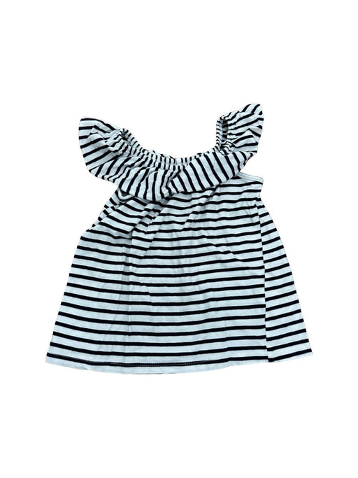 A White Sleeveless Shirts from Seed in size 4T for girl. (Front View)