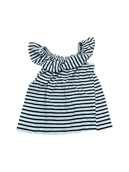 A White Sleeveless Shirts from Seed in size 4T for girl. (Front View)