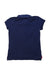 A Navy Short Sleeve Polos from Polo Ralph Lauren in size 7Y for girl. (Back View)