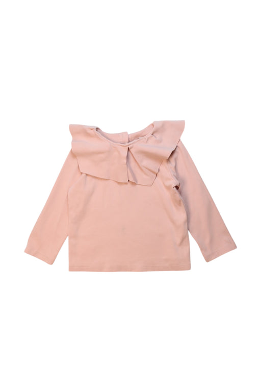 A Pink Long Sleeve Tops from COS in size 12-18M for girl. (Front View)