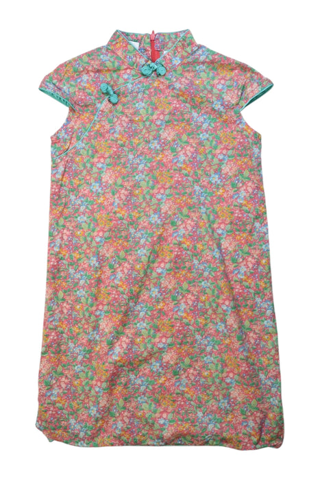 A Multicolour Short Sleeve Dresses from Little Valley in size 7Y for girl. (Front View)