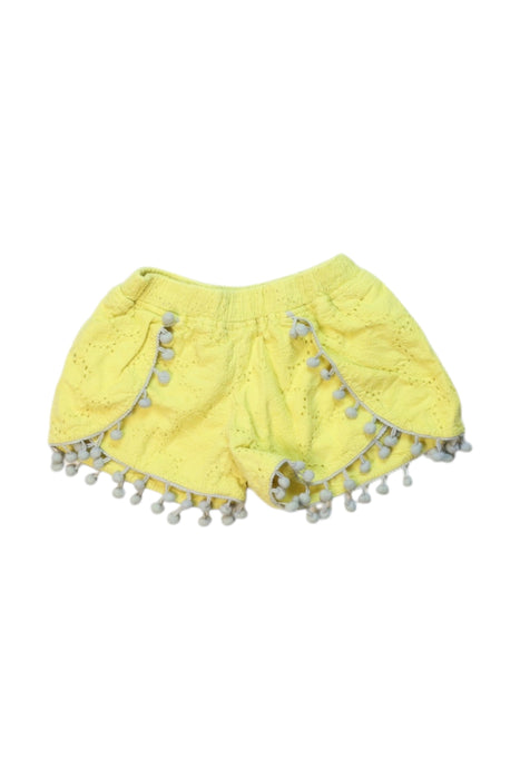 A Yellow Shorts from Seed in size 4T for girl. (Front View)