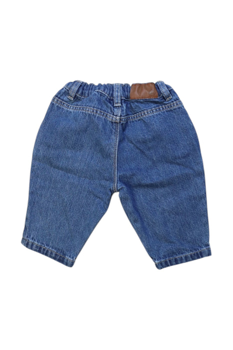 A Blue Shorts from Petit Bateau in size 6-12M for boy. (Back View)