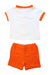 A Orange Shorts Sets from Jacadi in size 3T for boy. (Back View)