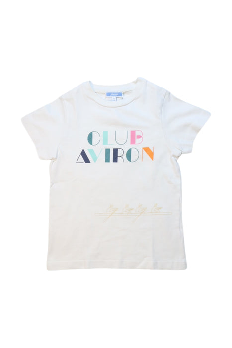 A White Short Sleeve T Shirts from Jacadi in size 3T for boy. (Front View)