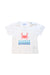 A White Short Sleeve T Shirts from Jacadi in size 3T for boy. (Front View)