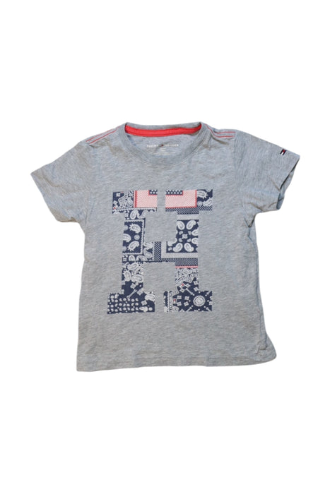 A Grey Short Sleeve T Shirts from Tommy Hilfiger in size 12-18M for boy. (Front View)