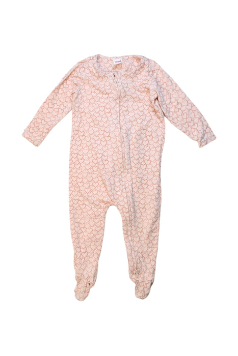 A Peach Onesies from Seed in size 6-12M for girl. (Front View)