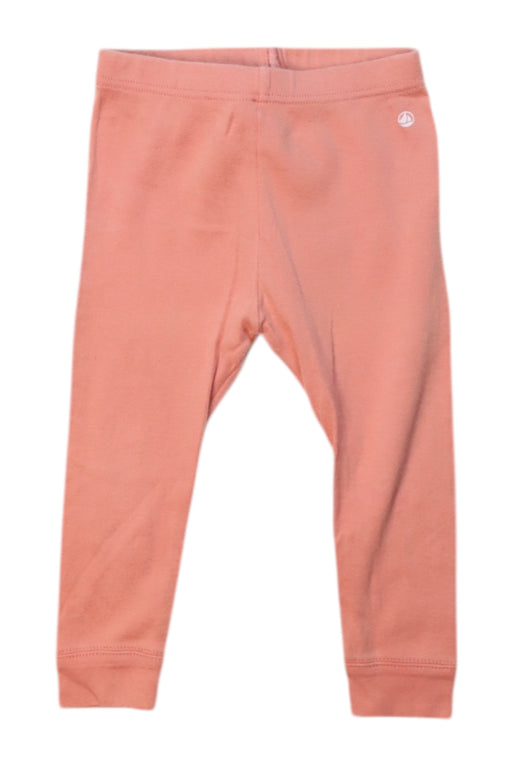A Peach Leggings from Petit Bateau in size 6-12M for girl. (Front View)