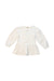 A Ivory Long Sleeve Tops from Jamie Kay in size 6-12M for girl. (Back View)