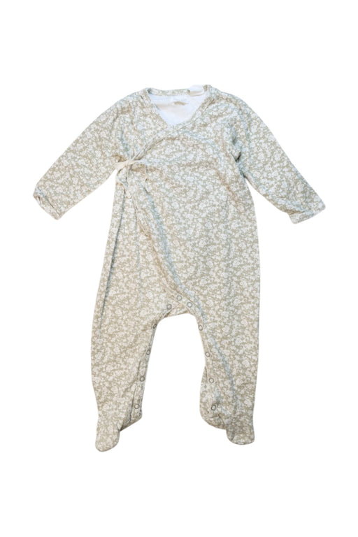 A Ivory Long Sleeve Bodysuits from Jamie Kay in size 6-12M for girl. (Front View)