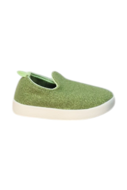 A Green Sneakers from allbirds in size 18-24M for neutral. (Front View)