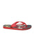 A Red Flip Flops from Havaianas in size 6T for girl. (Front View)