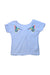 A Blue Short Sleeve Tops from Cyrillus in size 6T for girl. (Front View)